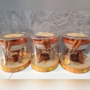 3 Jo!e Dipping Desire Chocolate Fondue Sets MSC International 2003 New In Box